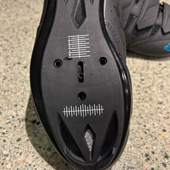 NWT-Giro Cycling Shoe Black Blue 3-strap Road Bike Shoe Unisex - Picture 10 of 11